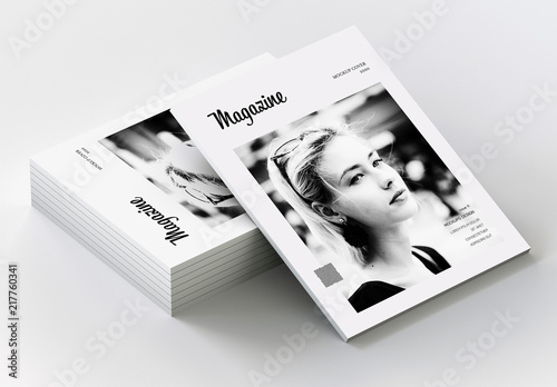 Download Stacked Magazines Mockup. Buy this stock template and ...