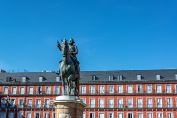 Sticker - Philip III Statue in Madrid