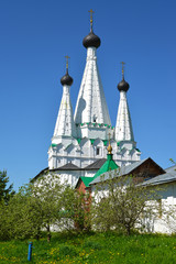 Wall Mural - Three-headed tent Uspensky Marvellous church in Alekseevsky convent. Uglich, Yaroslavl region