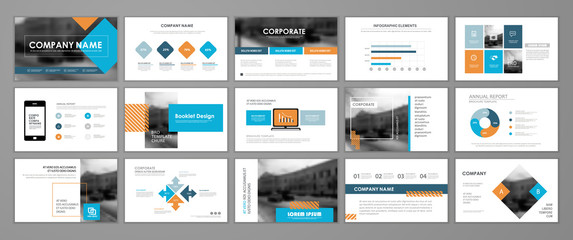 annual report brochure set