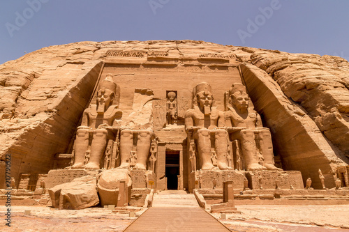 The Front of the Abu Simbel Temple, Aswan, Egypt, Africa Poster Mural XXL
