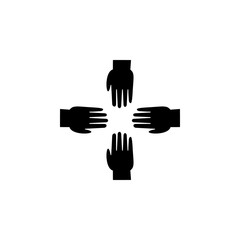 Poster - going hands icon. Element of human rights icon. Premium quality graphic design icon. Signs and symbols collection icon for websites, web design, mobile app