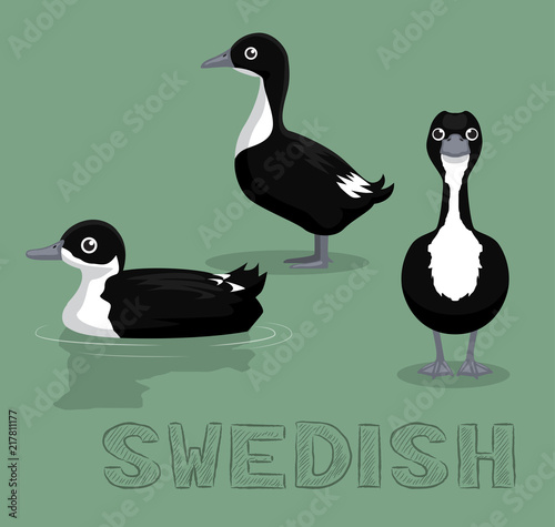 Duck Swedish Cartoon Vector Illustration Buy This Stock Vector And Explore Similar Vectors At Adobe Stock Adobe Stock