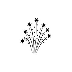Poster - firework icon. Element of party icon for mobile concept and web apps. Detailed firework icon can be used for web and mobile
