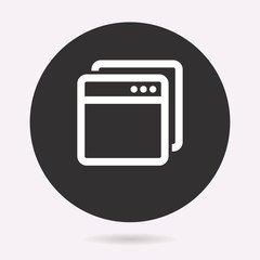 Poster - browser - vector icon.