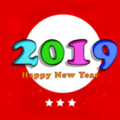 Sticker - illustration of elements of New Year Background