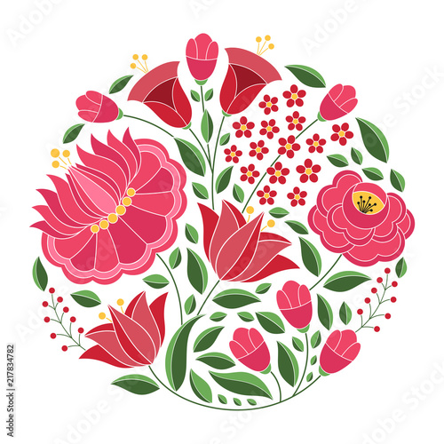 Fotografía Hungarian folk pattern vector