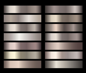 Wall Mural - metal gold bronze foil texture gradients vector