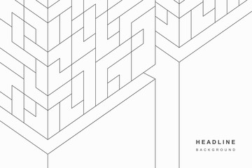 Geometric abstract techno background.