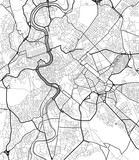 Fototapeta Mapy - Vector city map of Rome in black and white