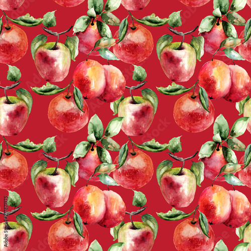 Watercolor Illustration of fruits