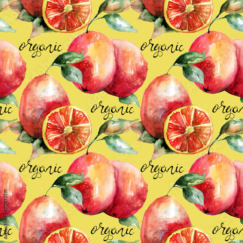Watercolor illustration of Oranges