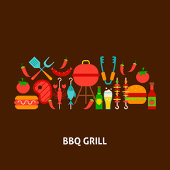 Poster - BBQ Grill Greeting Card