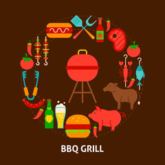 Poster - BBQ Grill Postcard