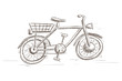 Bicycle. Hand drawn sketch