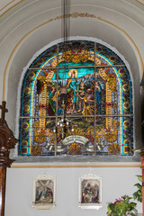 Wall Mural - The interior of the Roman Catholic Church, located on the Large Square in Sibiu city in Romania