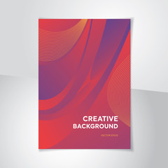 Wall Mural - purple pink abstract creative design cover background
