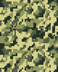 Wall Mural - Digital fashionable camouflage pattern, fashion design. Seamless illustration