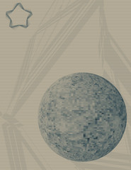 Poster - Disco ball. Disco party flyer. Vector layout