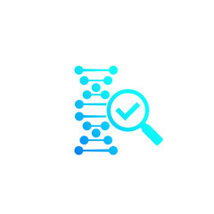 Poster - dna research and genetic test icon