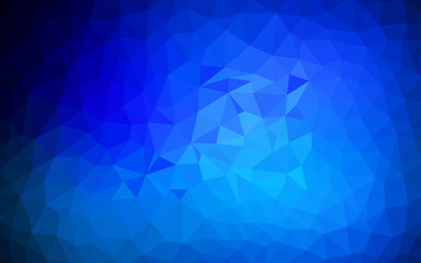 Dark BLUE vector abstract mosaic pattern.