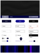 © smaria2015 - Dark Pink, Blue vector ui ux kit with lines, ovals.