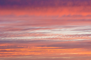 Wall Mural - Background of the evening sky and amazing clouds.