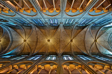 lost forever. original rib vaults, notre dame de paris before the april 2019 fire that destroyed the