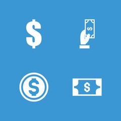 Poster - Collection of 4 income filled icons