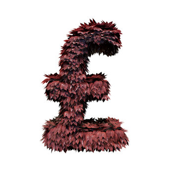 Foliage Sign/Symbol, 3D rendering