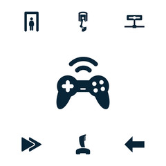Poster - Collection of 7 control filled icons