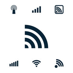 Poster - Collection of 7 fi filled icons