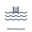 © t-vector-icons - swimming pool icons isolated on white background. Modern and editable swimming pool icon. Simple icon vector illustration.