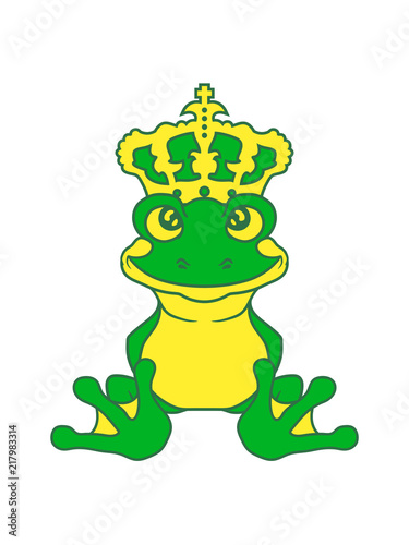 Krone Froschkonig Gold Kugel Marchen Geschichte Prinz Frosch Sitzend Suss Niedlich Klein Comic Cartoon Clipart Buy This Stock Illustration And Explore Similar Illustrations At Adobe Stock Adobe Stock