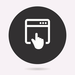 Poster - browser - vector icon.