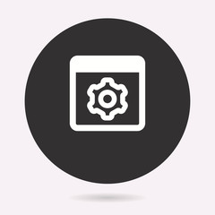 Poster - browser - vector icon.