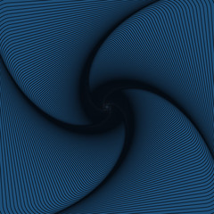 Wall Mural - abstract graphic background with a wired helix pattern in dark blue shades