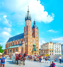 The Central Landmark Of Krakow, Poland