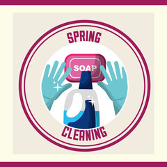 Poster - spring cleaning concept