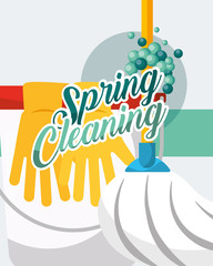 Poster - spring cleaning concept