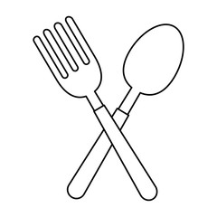 Canvas Print - fork and spoon cutlery