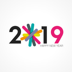 Sticker - happy new year 2019