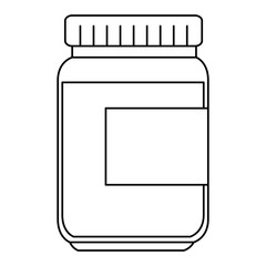 Poster - sweet jam bottle icon vector illustration design