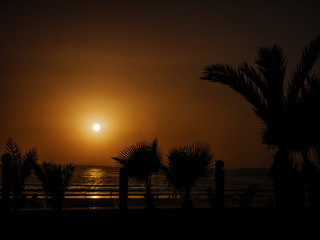 Poster - Sonnenuntergang am Strand