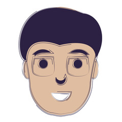 Poster - cartoon man icon