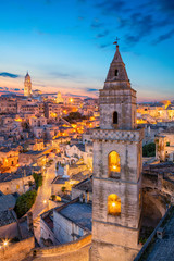 Wall Mural - Matera, Italy. Cityscape image of medieval city of Matera, Italy during beautiful sunrise.