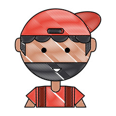 Wall Mural - cartoon repair man icon over white background, vector illustration