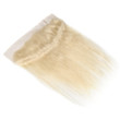 Straight bleached blonde human hair weaves extensions lace frontal