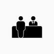 © vladvm50 - Reception icon. Customer service symbol. Flat design. Stock - Vector illustration