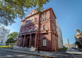 Canvas Print - Palacio de los Leones (Palace of the Lions) Municipal government building - Rosario, Santa Fe, Argentina.